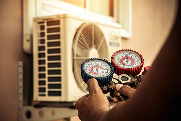 Professional Heat Pump Repair technician working in Bethlehem, NC